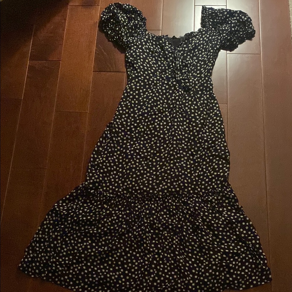 Forever 21 Black and White Puff Sundress